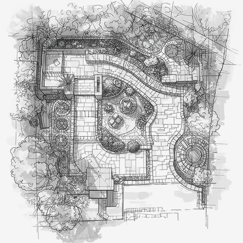 Landscape design and site works services for outdoor spaces