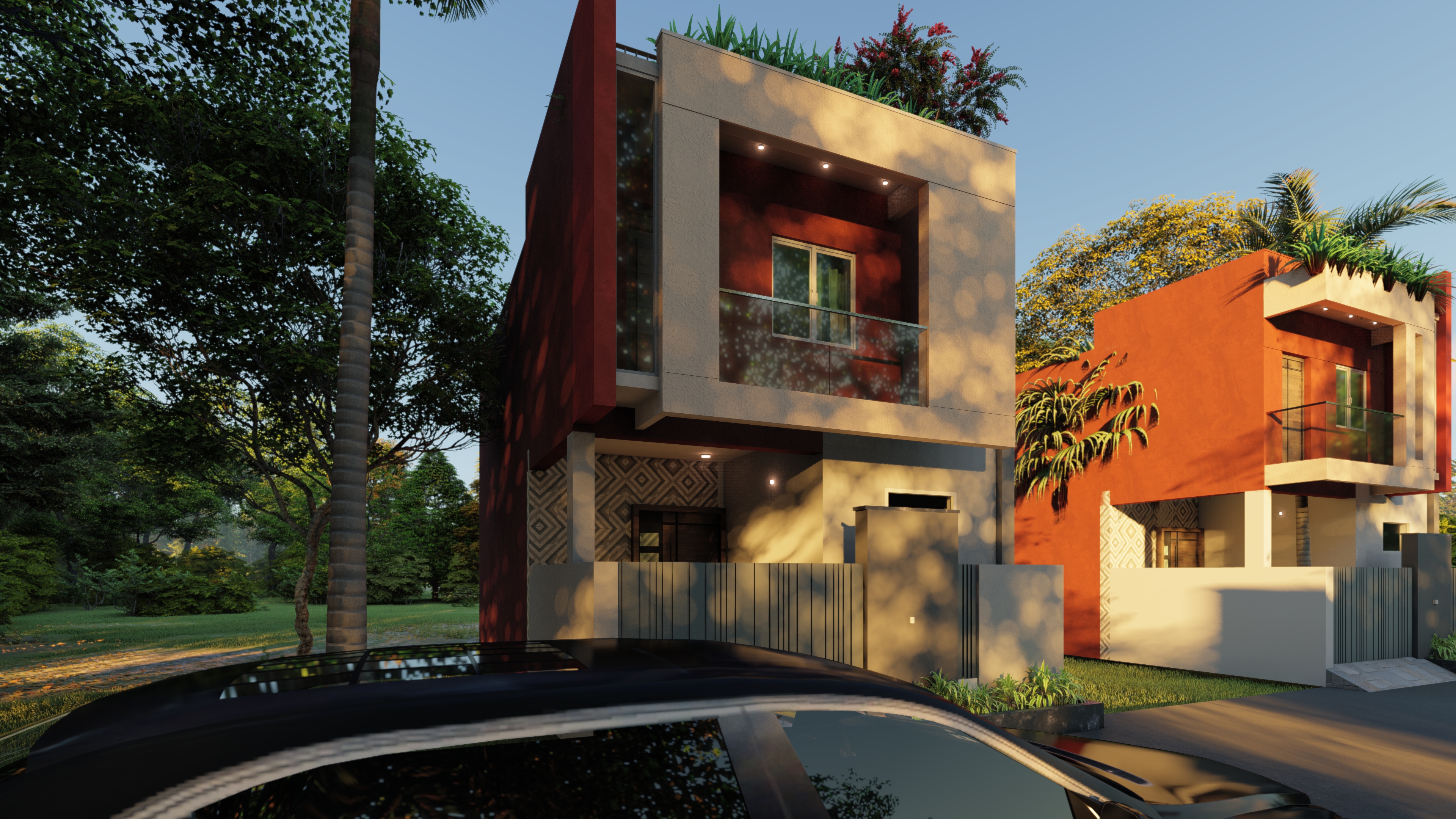 SM Group Row House Ponneri - Architecture and Interiors, constructed by Terra72