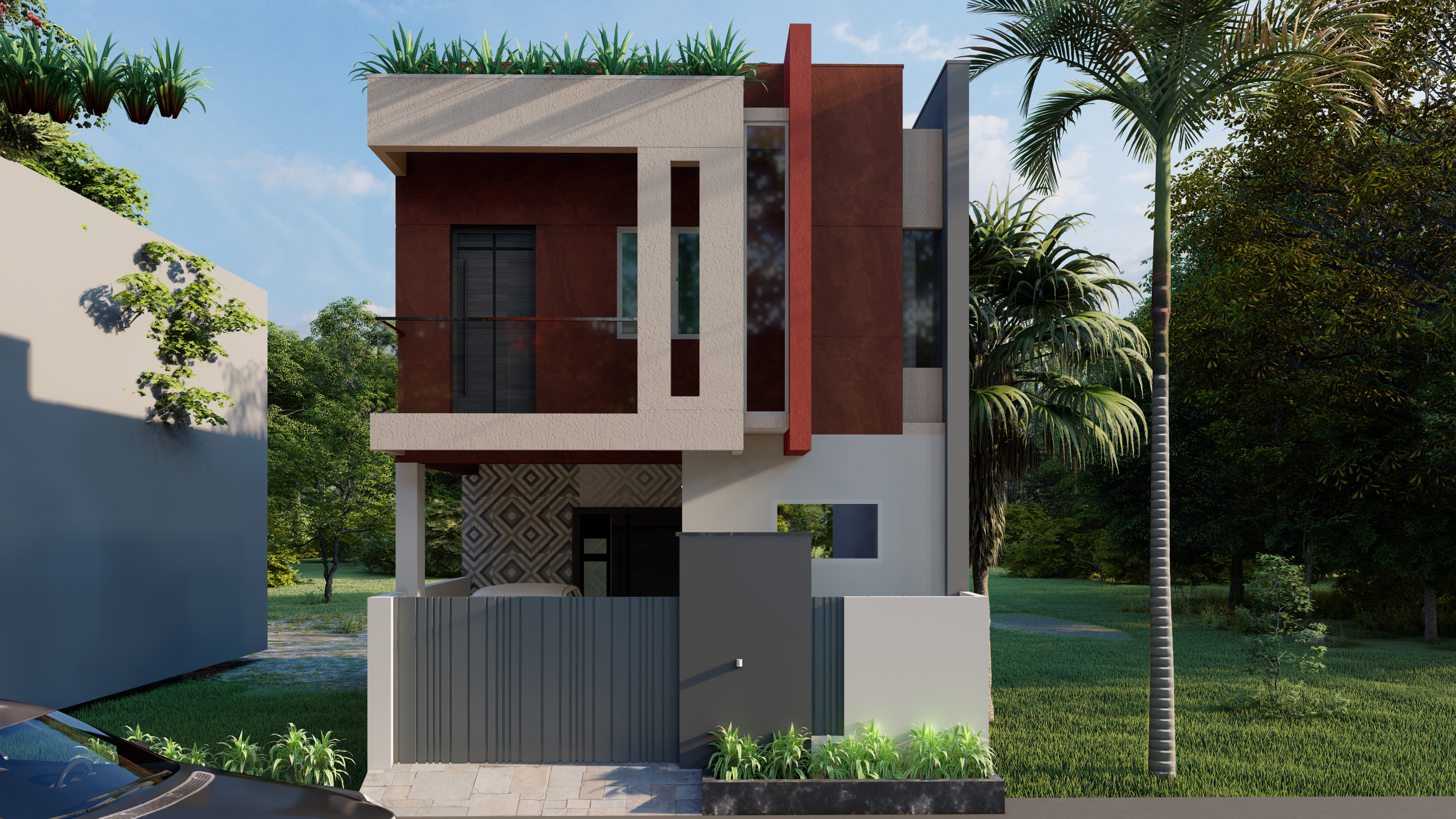 SM Group Row House Ponneri - Architecture and Interiors, constructed by Terra72